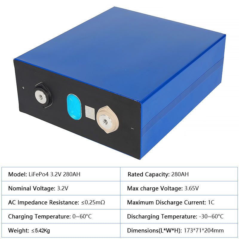 EVE 280AHK LiFePO4 Battery Over 8000 Cycles Life In EU Stock Grade A for DIY Solar