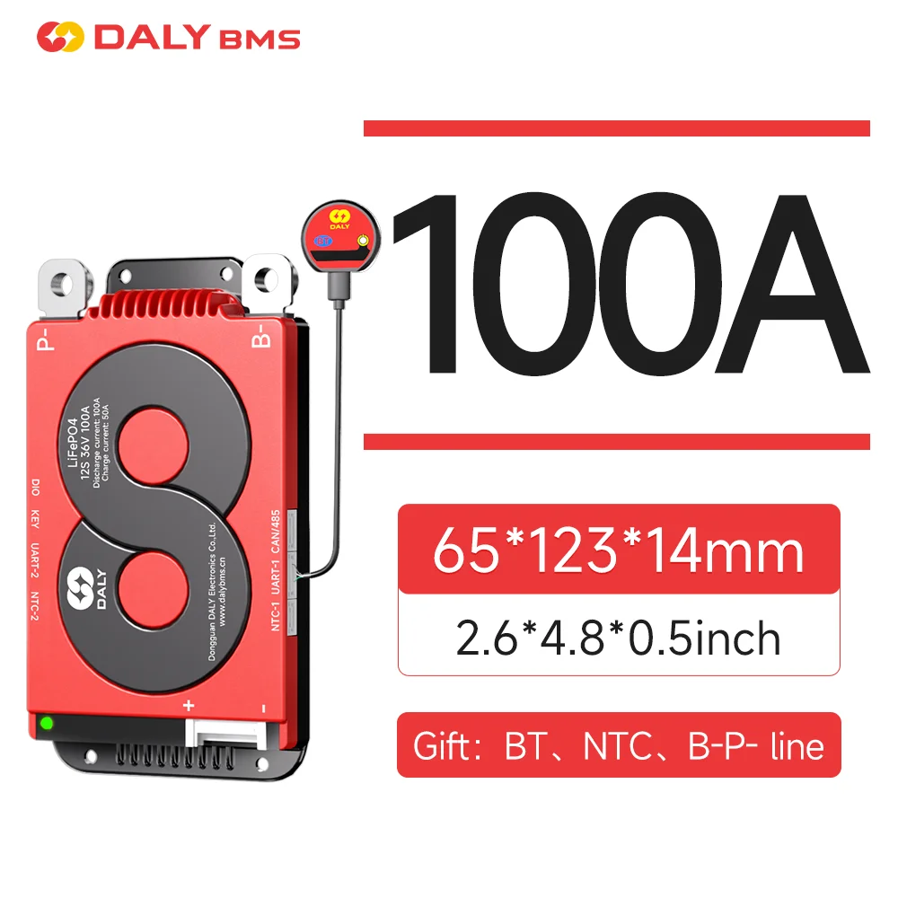 DALY 40A 60A 100A Smart BMS WITH NTC 3S to 24S K Series