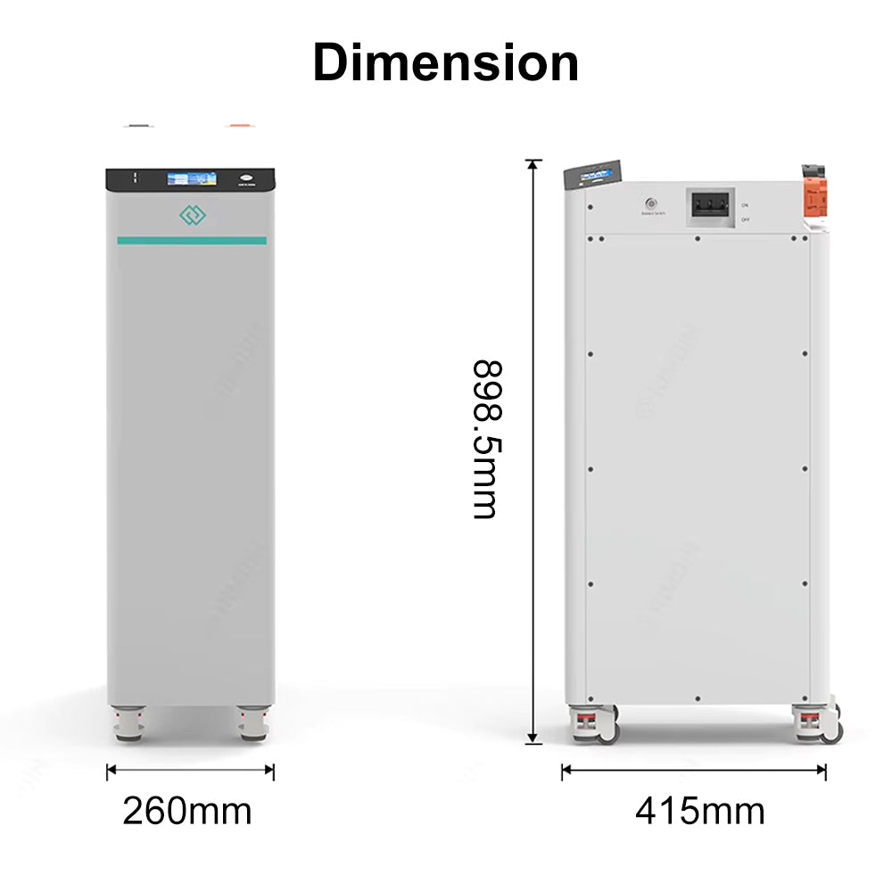 EU Stock & Free Shipping & Tax Free New Seplos V4 -48V 280Ah-320Ah LiFePO4 Battery Pack Kit Built In BMS With Active Balancer
