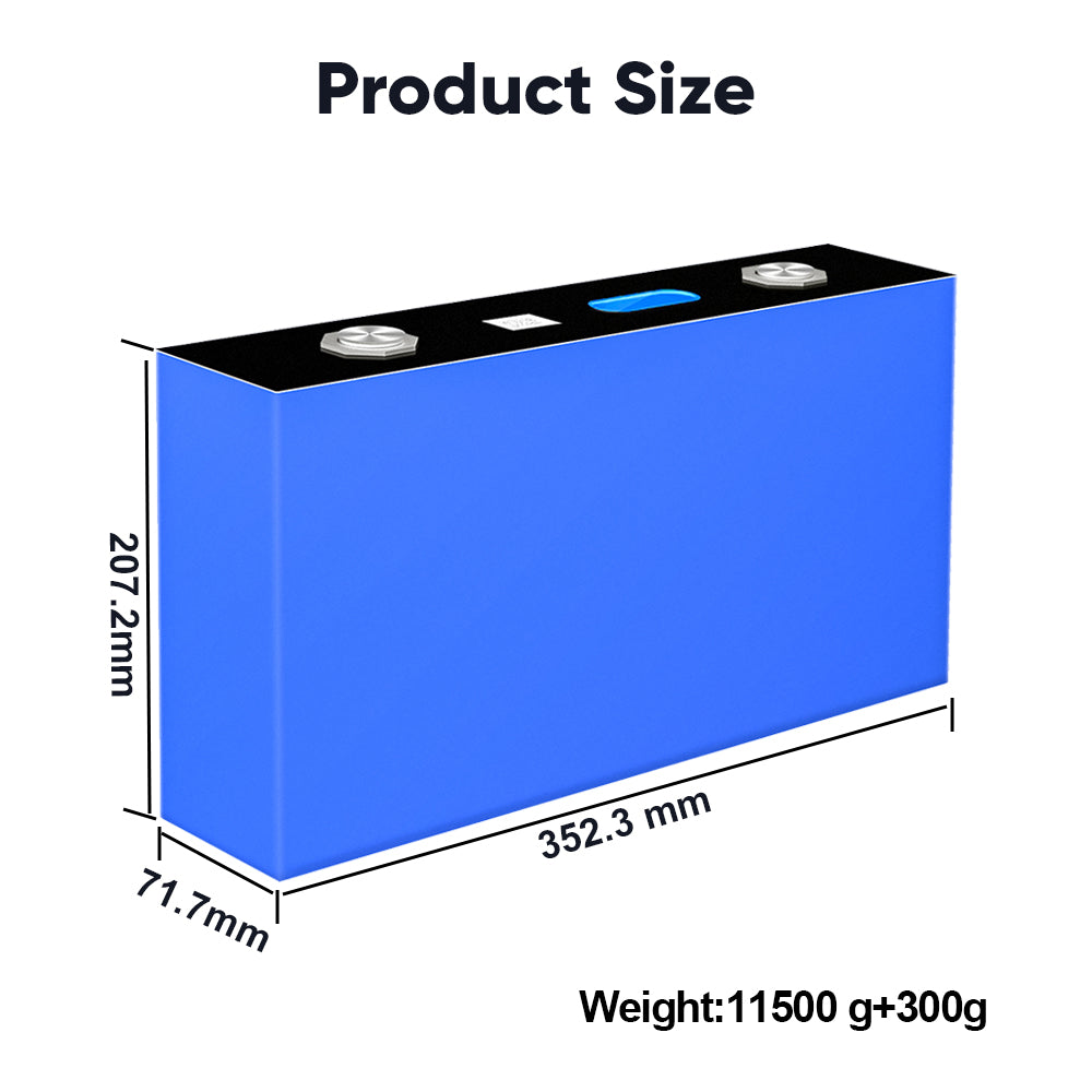 New EVE 560Ah MB56 3.2V 3.65V Prismatic Cell LifePO4 Battery Cells 12000cycle For 12V 48V Battery Pack Solar Home