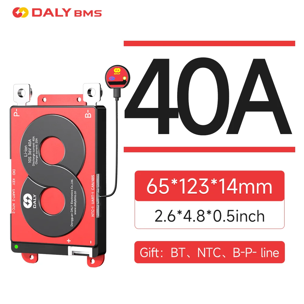 DALY 40A 60A 100A Smart BMS WITH NTC 3S to 24S K Series