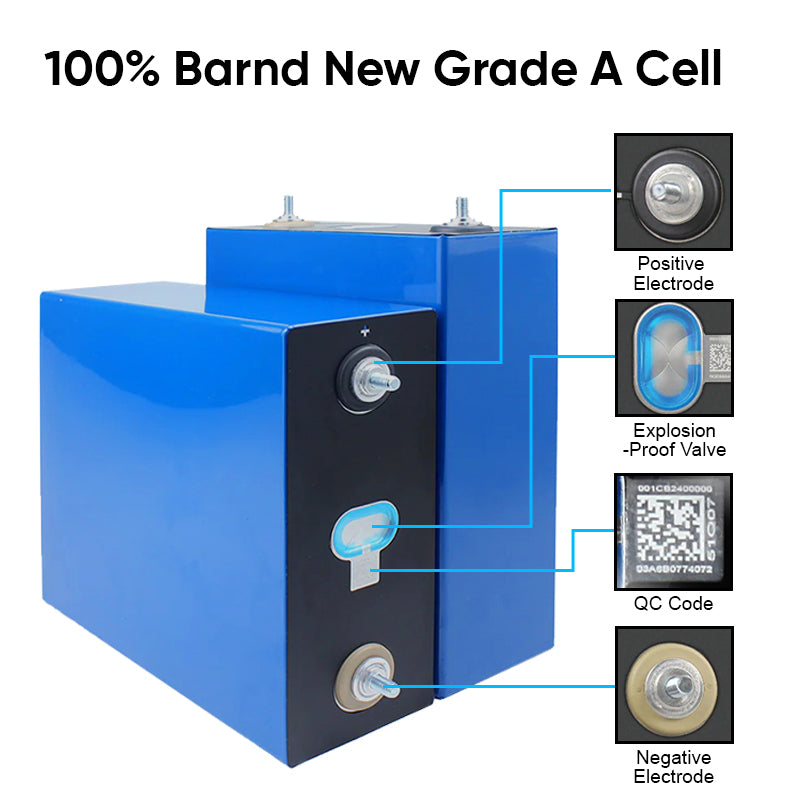 EU Stock & Free Shipping & Tax Free CATL 314AH LiFePO4 Battery Grade A Genuine 314AH Capacity