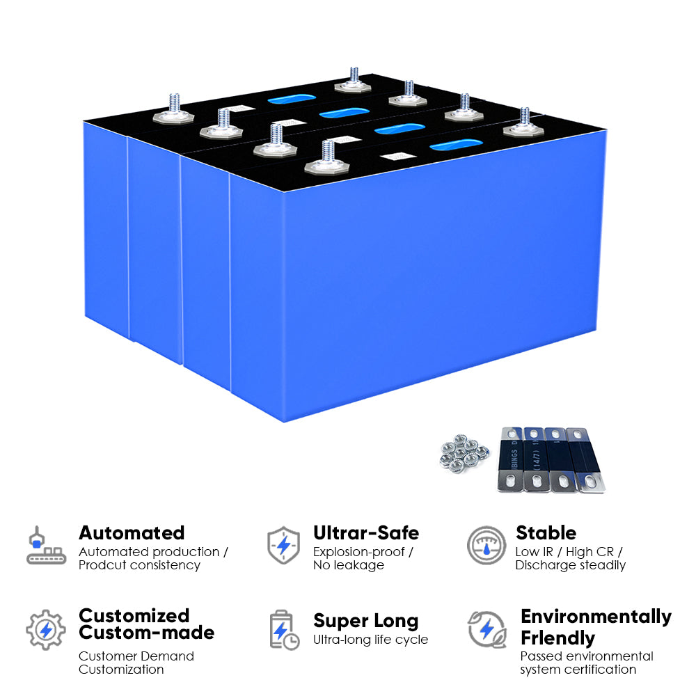 New EVE 560Ah MB56 3.2V 3.65V Prismatic Cell LifePO4 Battery Cells 12000cycle For 12V 48V Battery Pack Solar Home