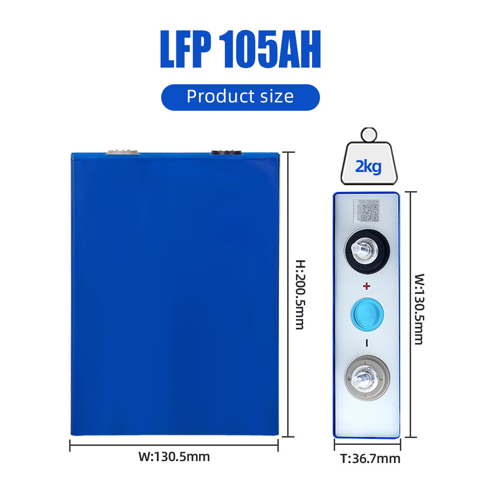 EU Stock & Free Shipping & Tax Free EVE 105AH LiFePO4 Battery Grade A New Original Cells For Solar Energy Storage System