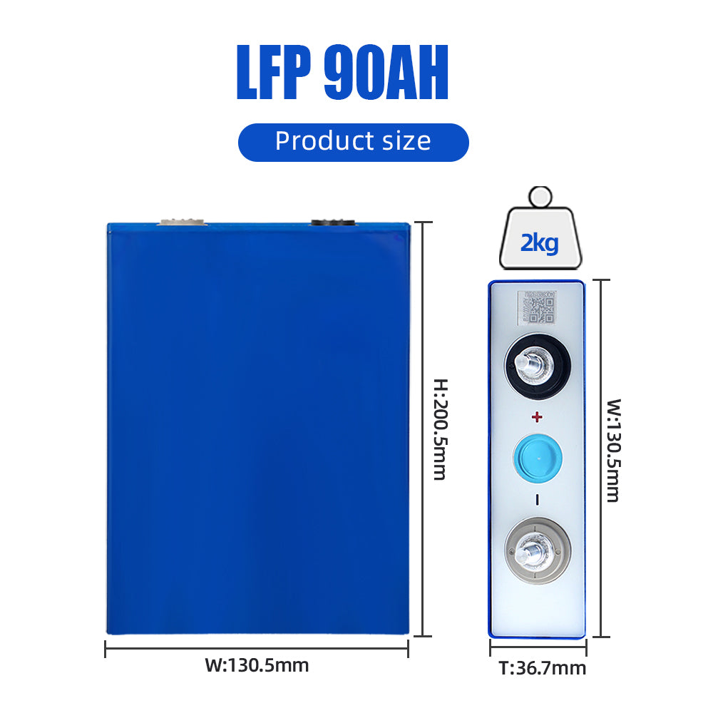 EVE 90Ah LiFePO4 Battery Grade A Over 5000 Cycles