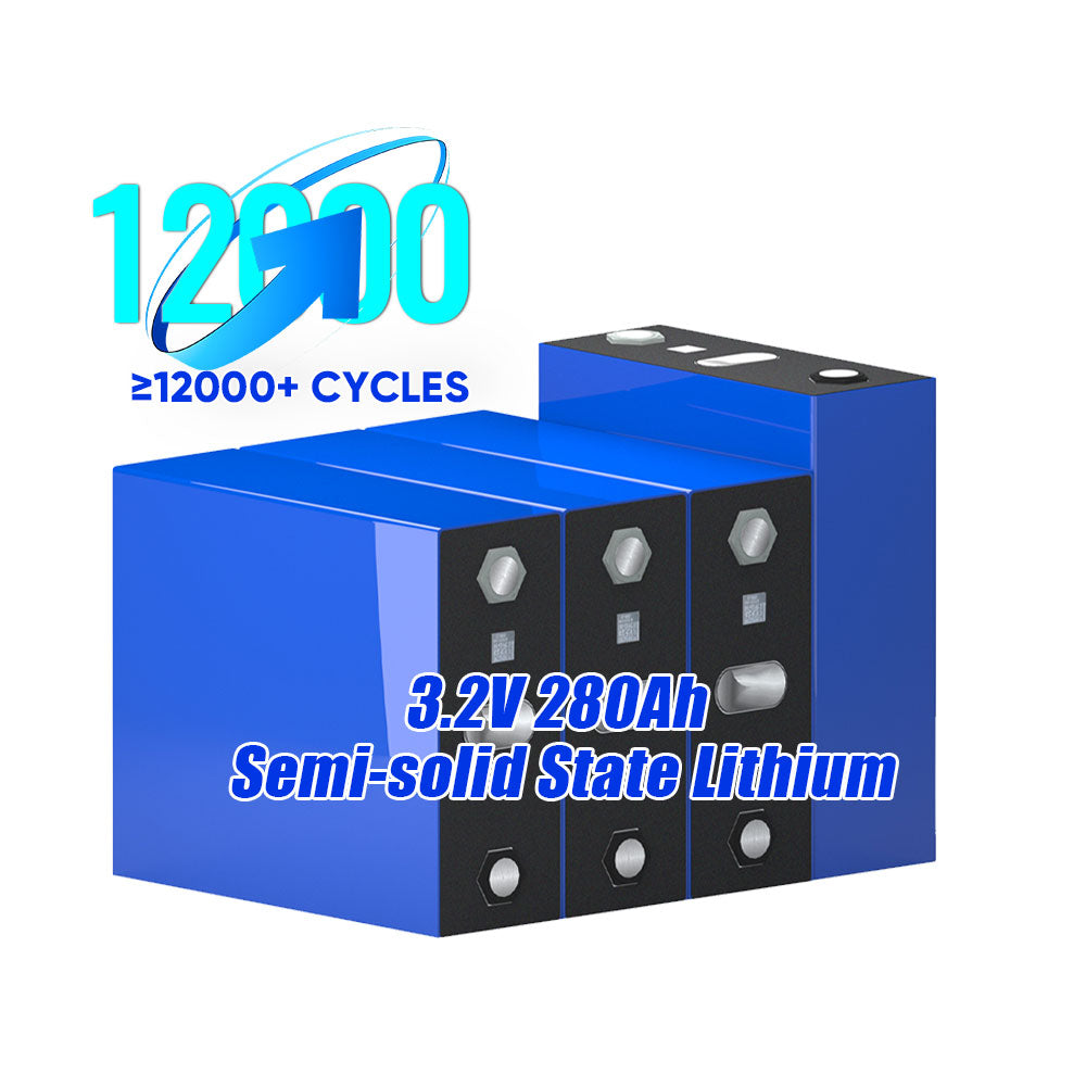3.2V 280Ah Semi-solid State Lithium Battery Grade A Over 12000 Cycles