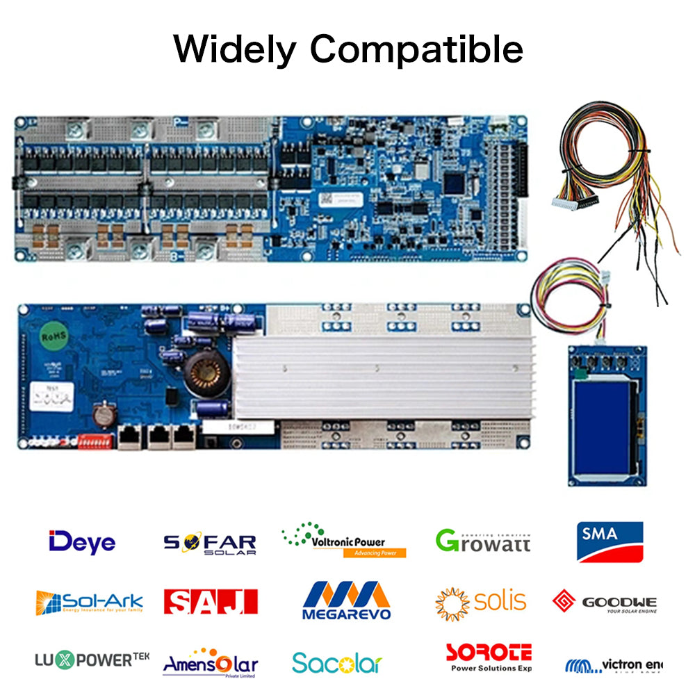 EU Stock & Tax Free & Free Shipping Seplos 3.0 DIY 48V LiFePO4 Battery Pack Kit Vertical Model with Built-in BMS with Active Balancer