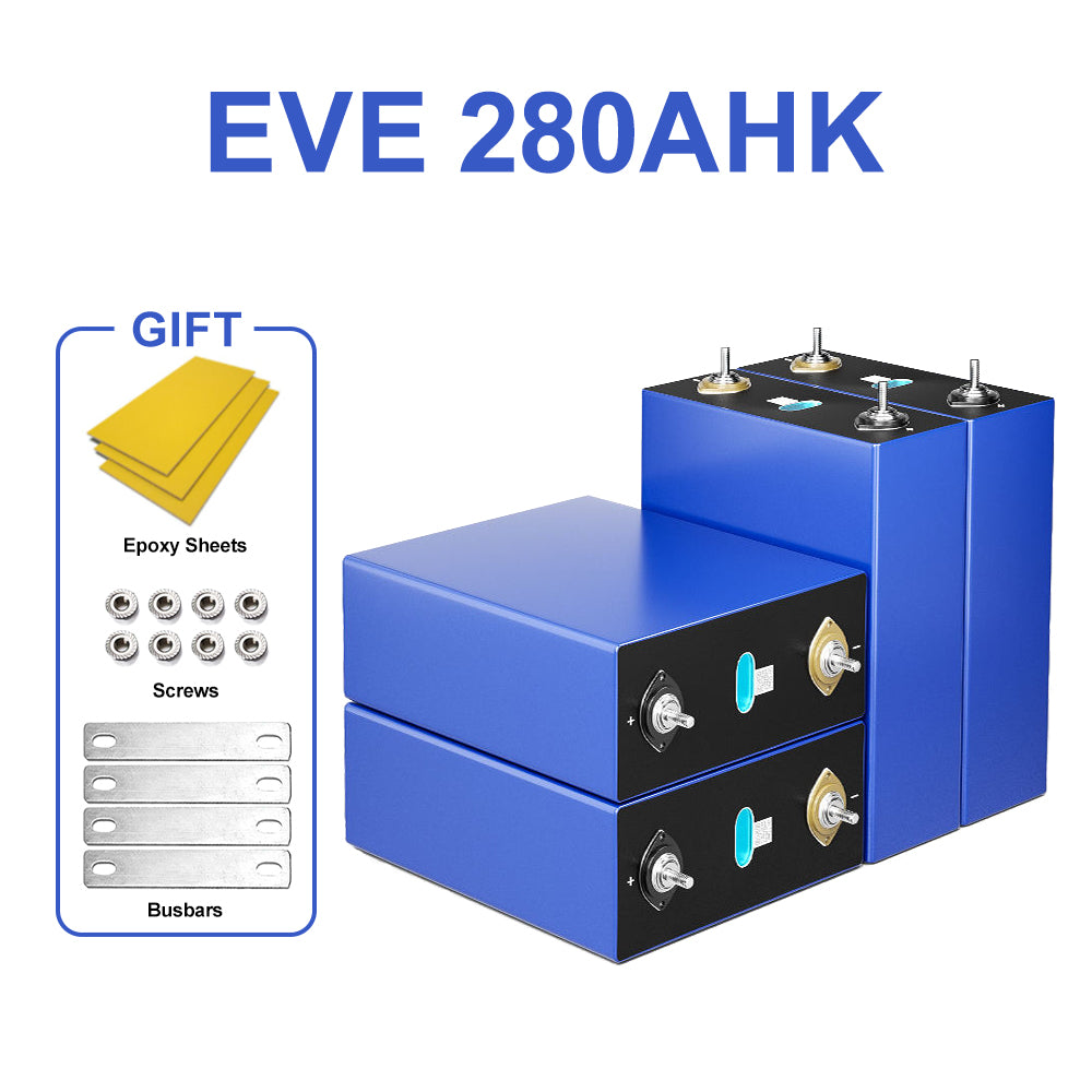 EVE 280AHK LiFePO4 Battery Over 8000 Cycles Life In EU Stock Grade A for DIY Solar