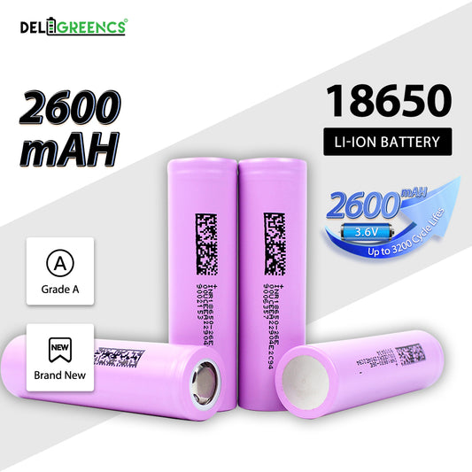 100% original 18650 battery 2600mAh 3.6V lithium ion rechargeable battery suitable for toy flashlights and other tools