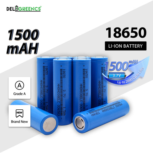 100% brand new Original Lithium-ion 18650 1500mAh 3.7v cylindrical battery shipped from China warehouse