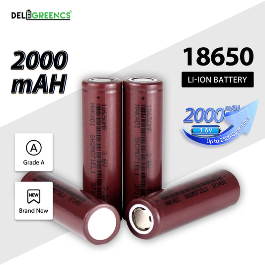 100% original 18650 battery 2000mAh 3.6V lithium ion rechargeable battery suitable for toy flashlights and other tools